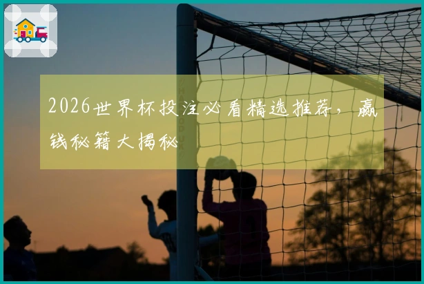 2026世界杯投注必看精选推荐，赢钱秘籍大揭秘